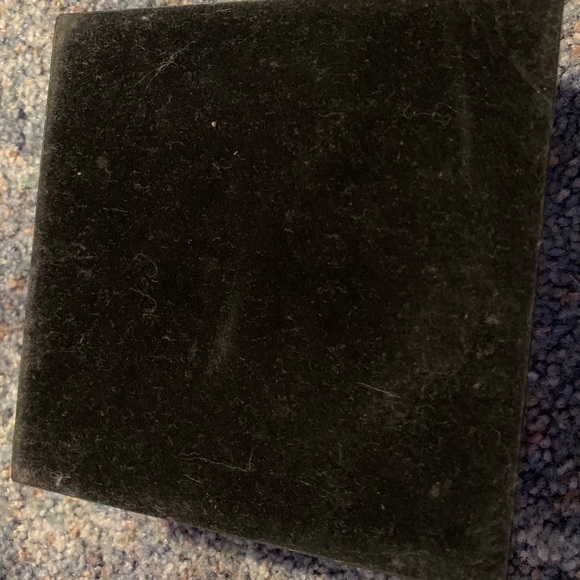 Peace sign trinket box jewelry black brown square - Picture 5 of 5